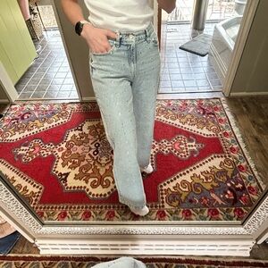 DKNY Women's Light Blue Straight Leg Jeans